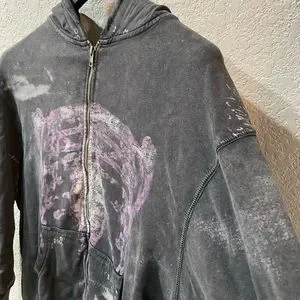 Jaded London | Tops | Jaded London Skeleton Zip Acid Wash